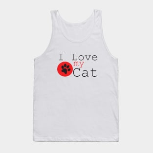 I Love My Cat T-Shirt Tank Top